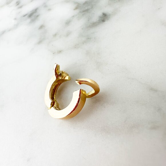 Solid Yellow Gold 18K Connector Charm clip for Add on charms, Charm enhancer - Picture 5 of 7